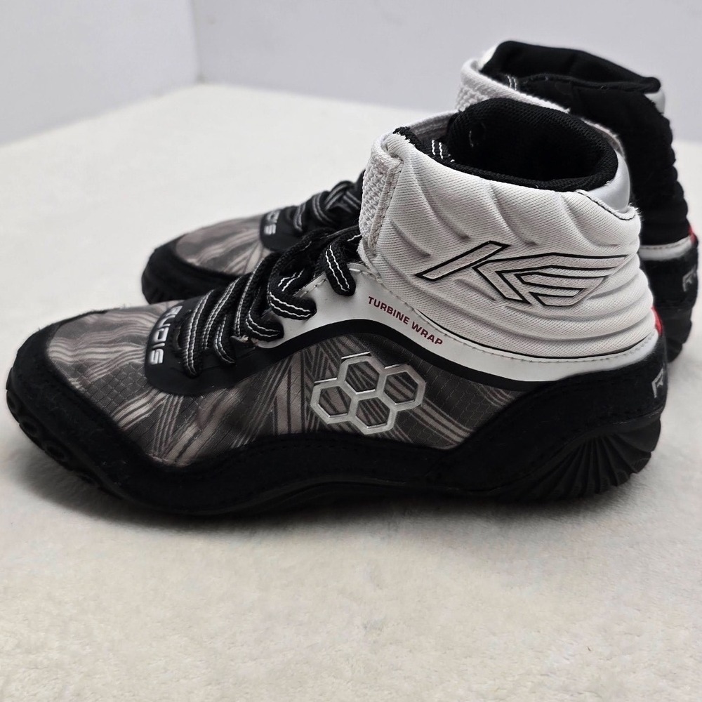 Rudis KS Turbine Kyle Snyder Wrestling Shoes Black White Grey Youth Mens 1 - Picture 2 of 10